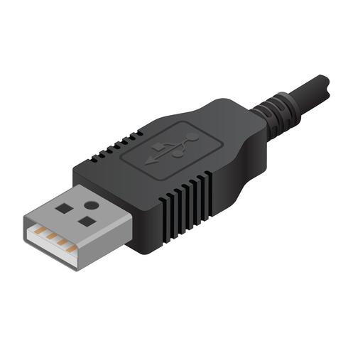 USB-Verbinder-isometrische Vektor-Illustration vektor