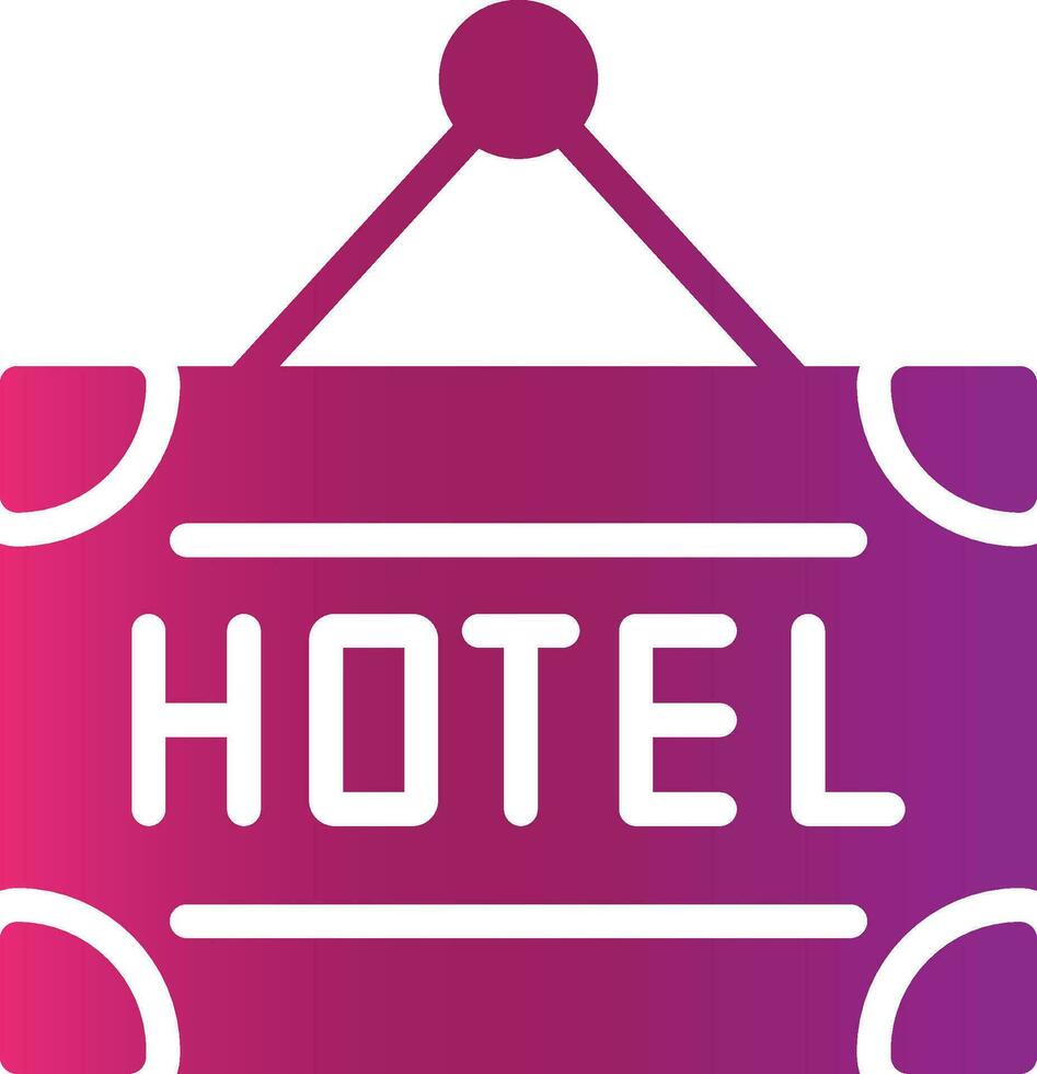 Hotel kreatives Icon-Design vektor