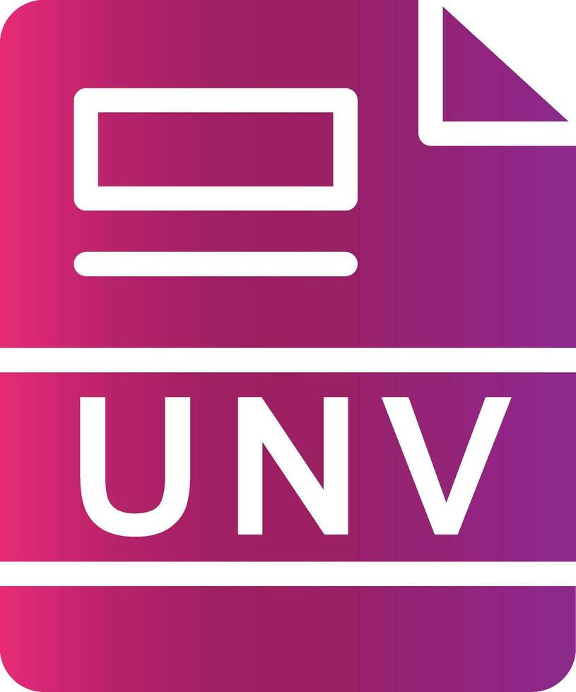 unv kreativ Symbol Design vektor