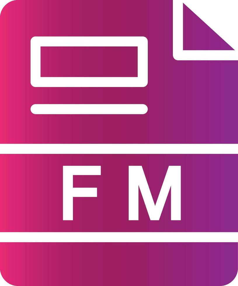 fm kreativ Symbol Design vektor