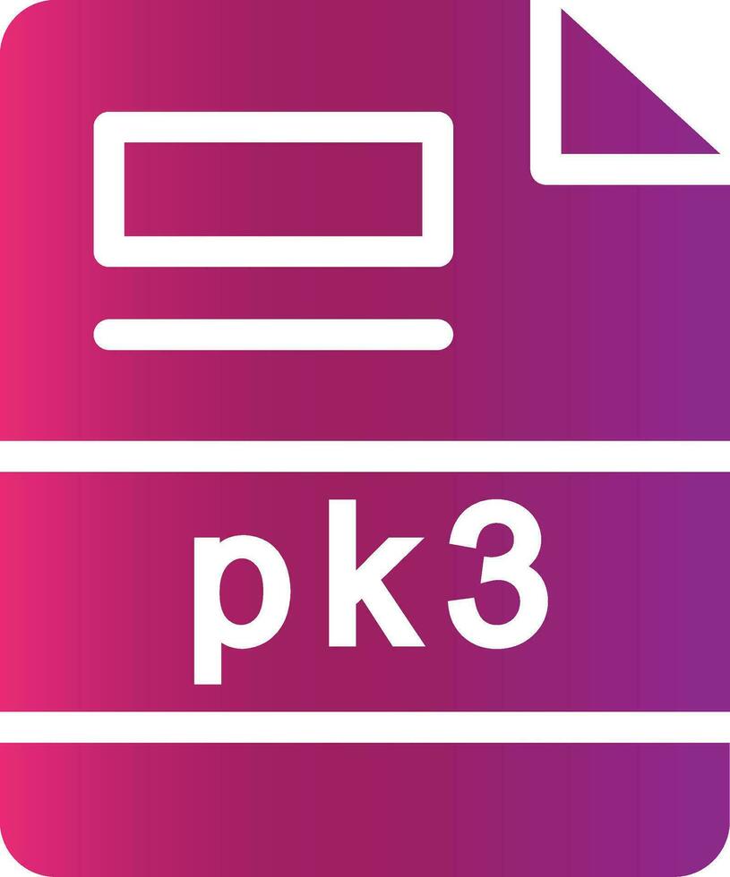 pk3 kreativ ikon design vektor