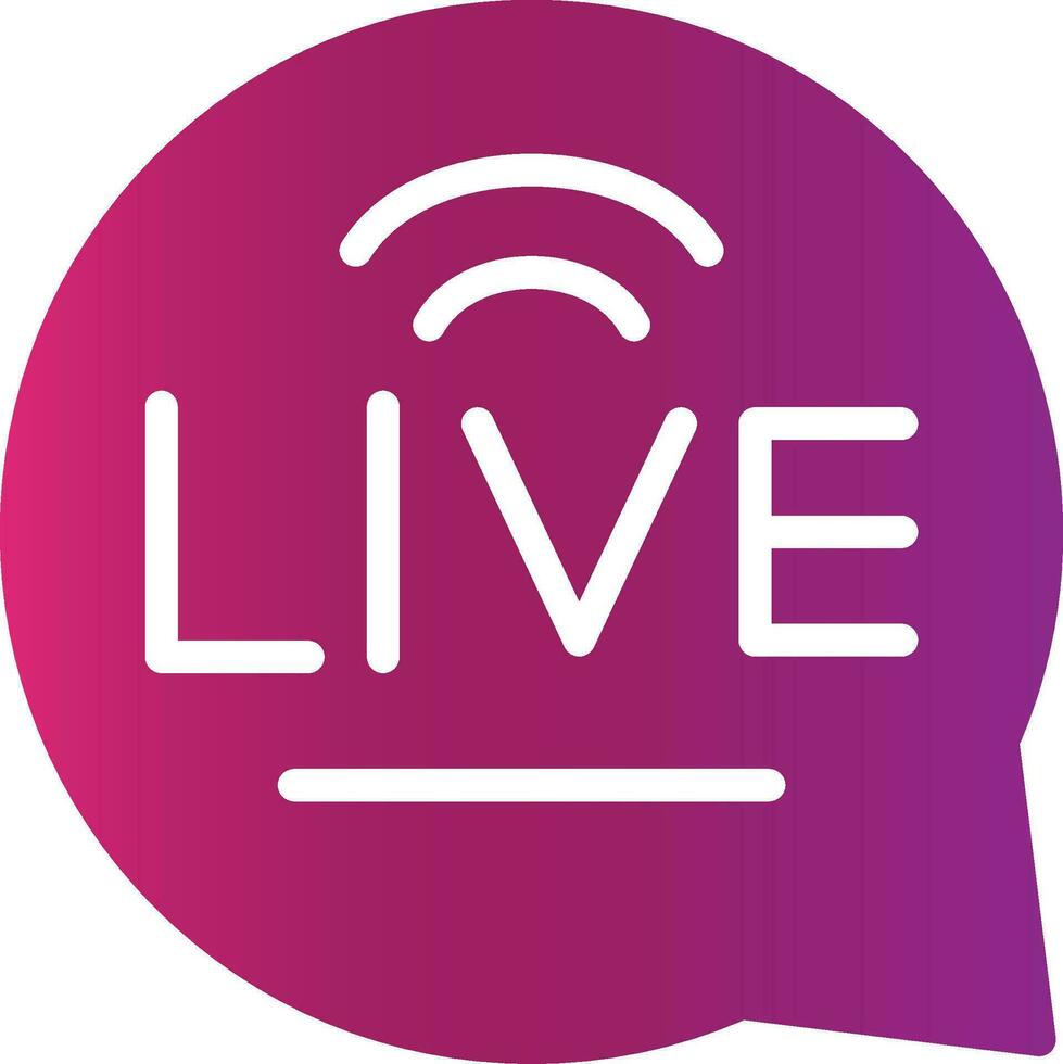 Live-Chat kreatives Icon-Design vektor