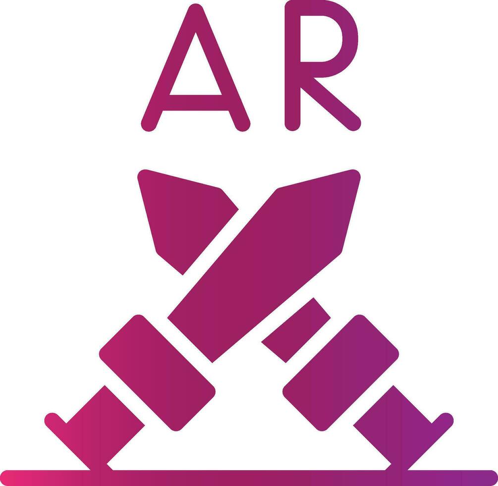 ar Kampf kreativ Symbol Design vektor