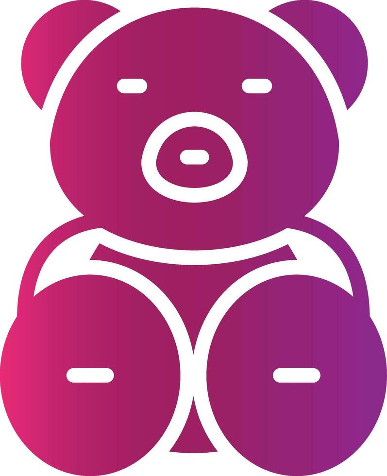 Teddy Bär kreativ Symbol Design vektor