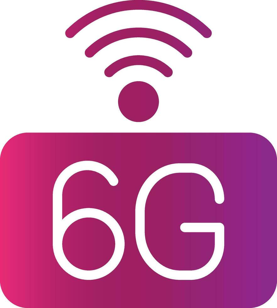 6g Netzwerk kreativ Symbol Design vektor