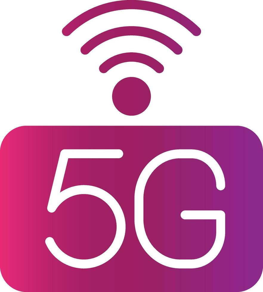 5g Netzwerk kreativ Symbol Design vektor