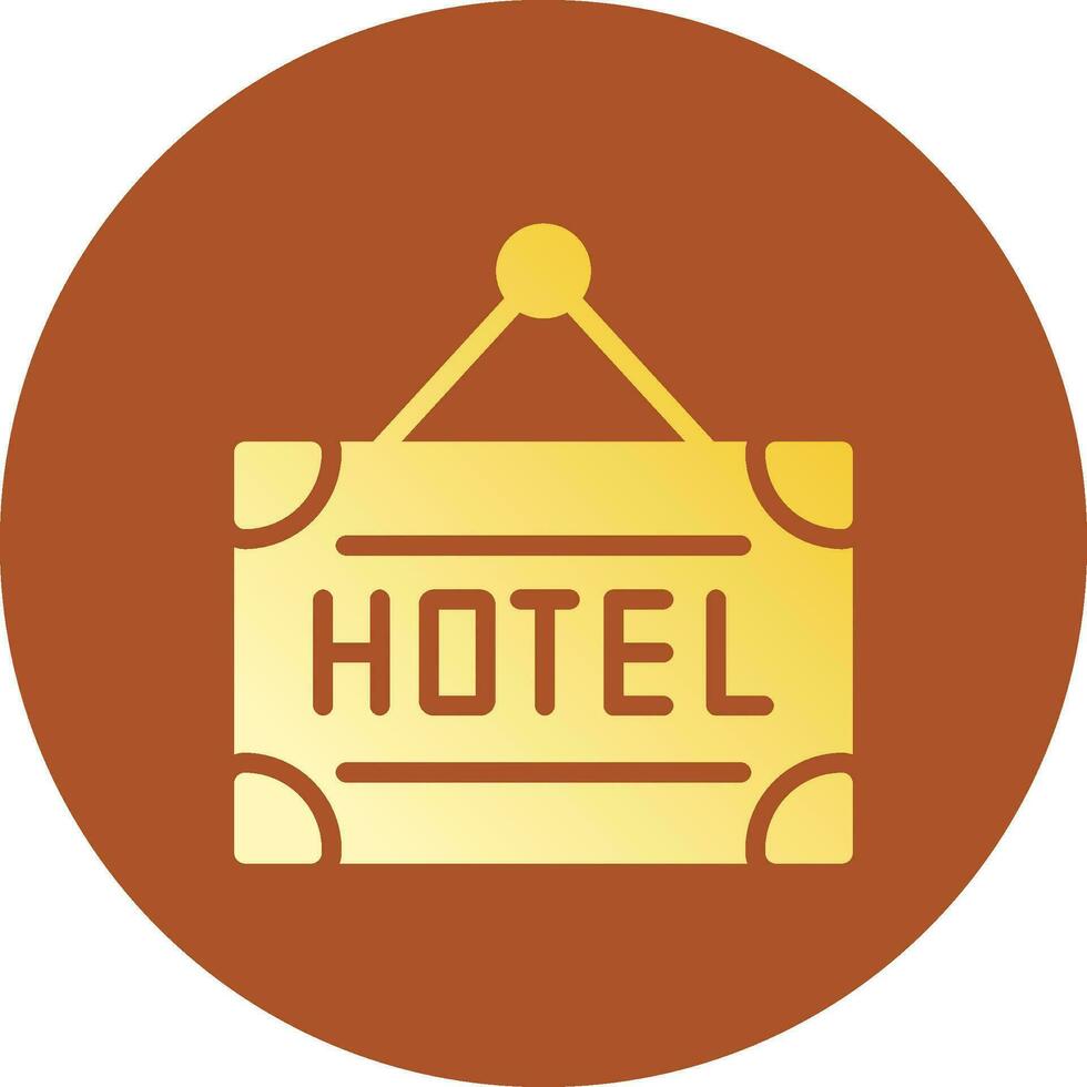 hotell kreativ ikon design vektor