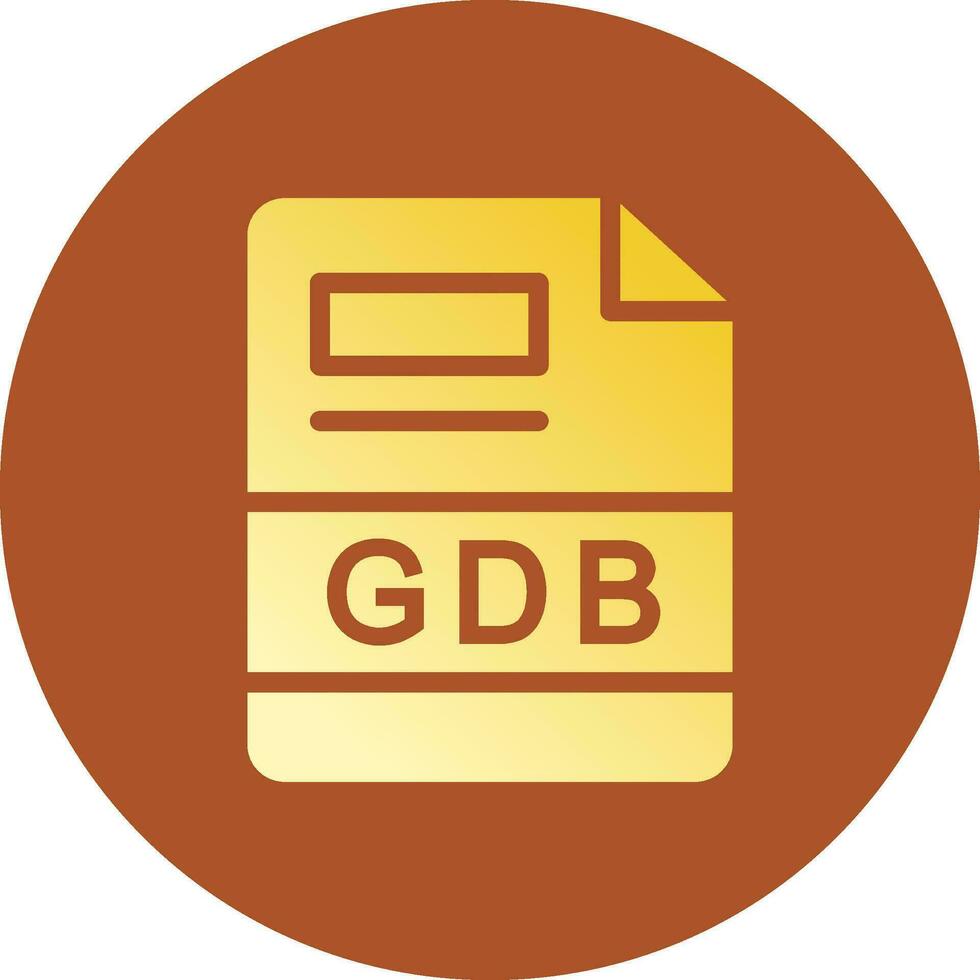 gdb kreativ Symbol Design vektor