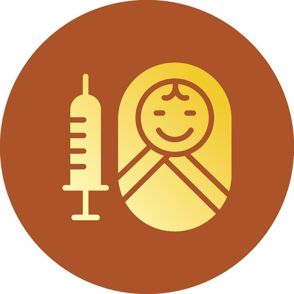 vaccination kreativ ikon design vektor