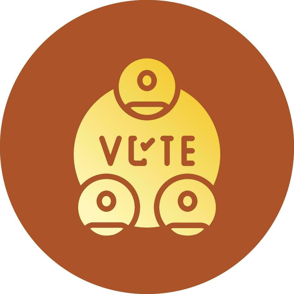 Wahlen kreatives Icon-Design vektor