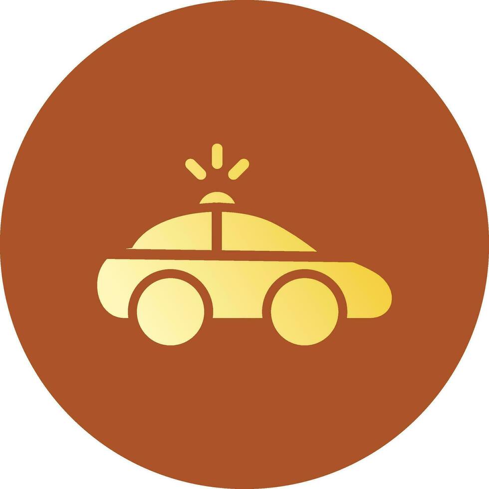 Polizeiauto kreatives Icon-Design vektor