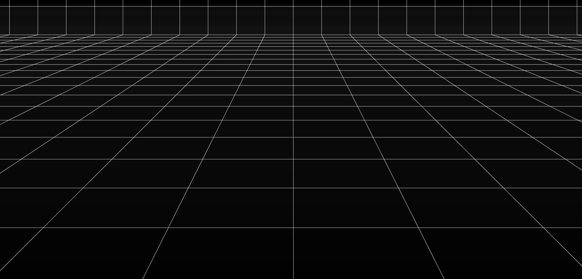 die digitale Bodenhintergrundflächenseite schwarz-weiße Seite der Gitterflächenlinie vektor