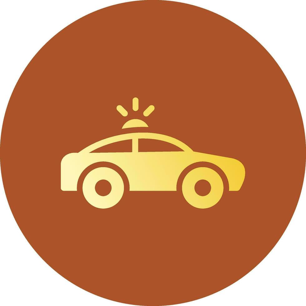 Polizeiauto kreatives Icon-Design vektor