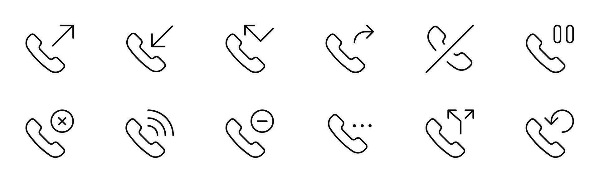 telefon ikon uppsättning. ringa upp, röst, Kontakt oss, kommunikation ikon i platt stil. vektor illustration. telefon symbol. kommunikation ikoner på vit bakgrund.