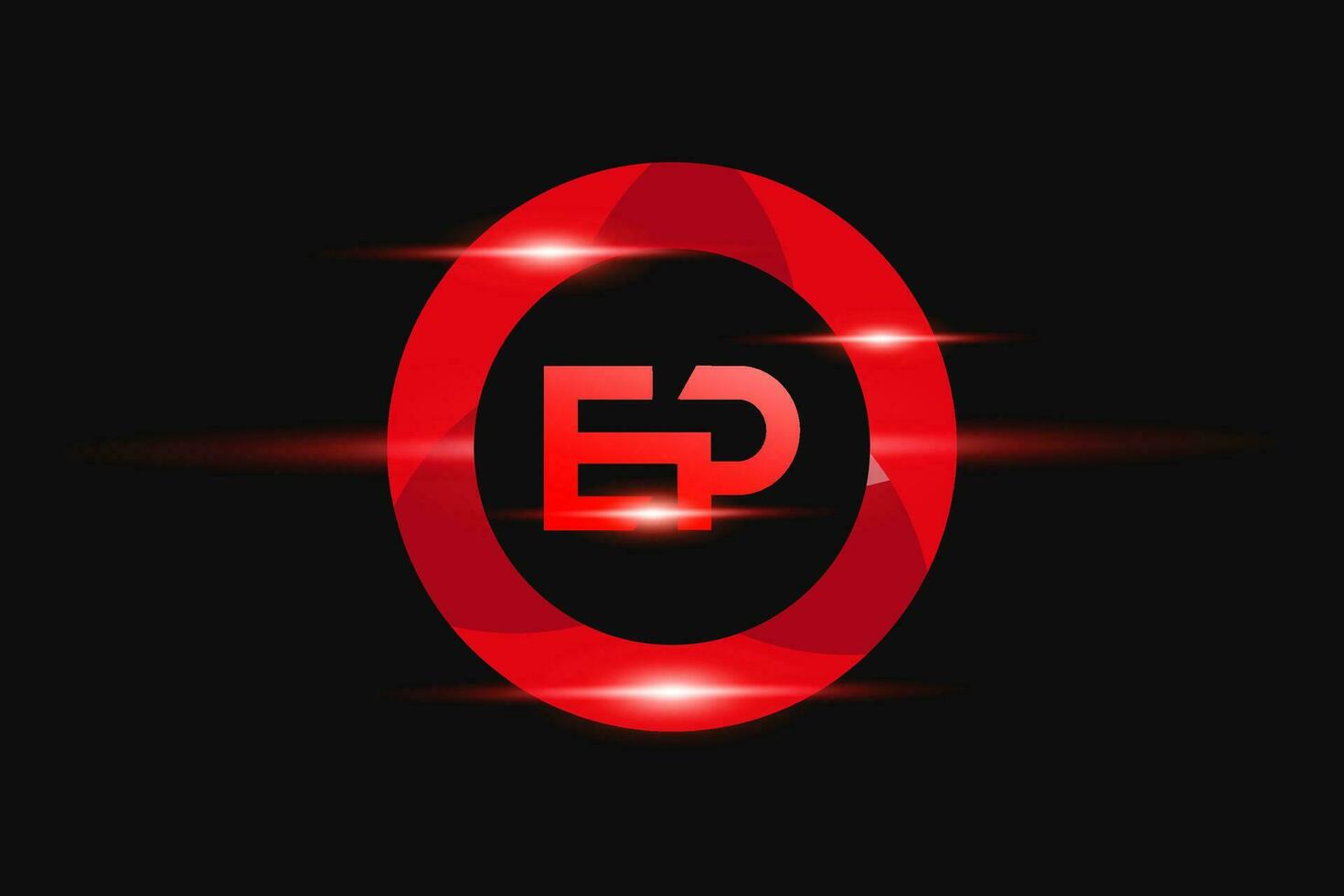 eo röd logotyp design. vektor logotyp design för företag.