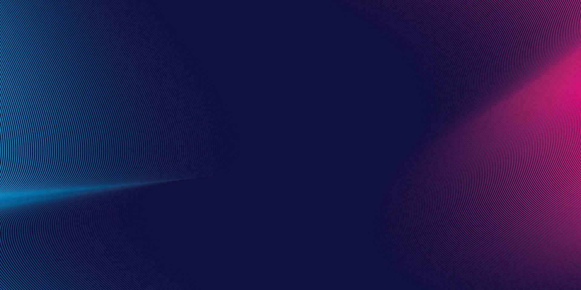 abstrakt färgrik teknologi linje Vinka bakgrund, modern lila blå lutning strömmande Vinka rader. trogen teknologi begrepp. vektor illustration proffs vektor