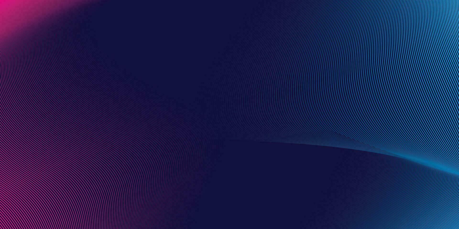 abstrakt bunt Technologie Linie Welle Hintergrund, modern lila Blau Gradient fließend Welle Linien. futuristisch Technologie Konzept. Vektor Illustration Profi Vektor