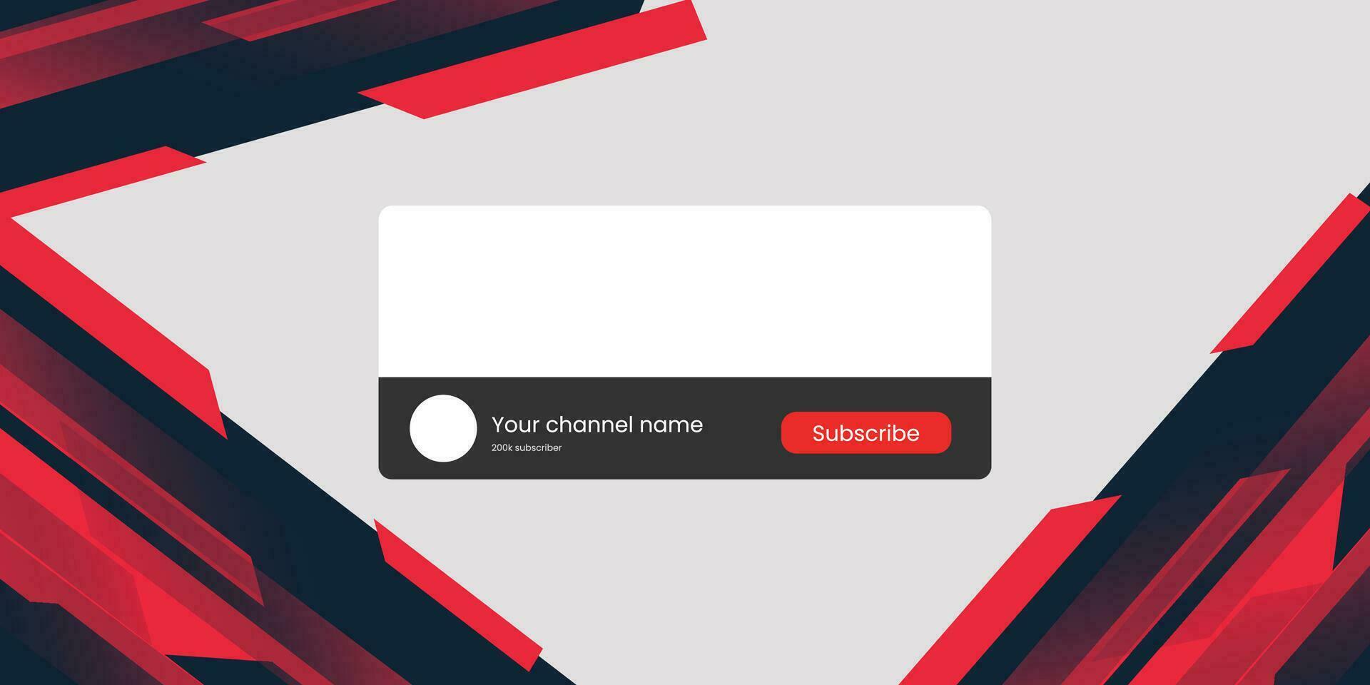 Youtube Kanal Spielen Abdeckung. Sozial Medien horizontal Leben Streaming Banner. rot Startseite zum Spielen Video Service. . Vektor Illustration