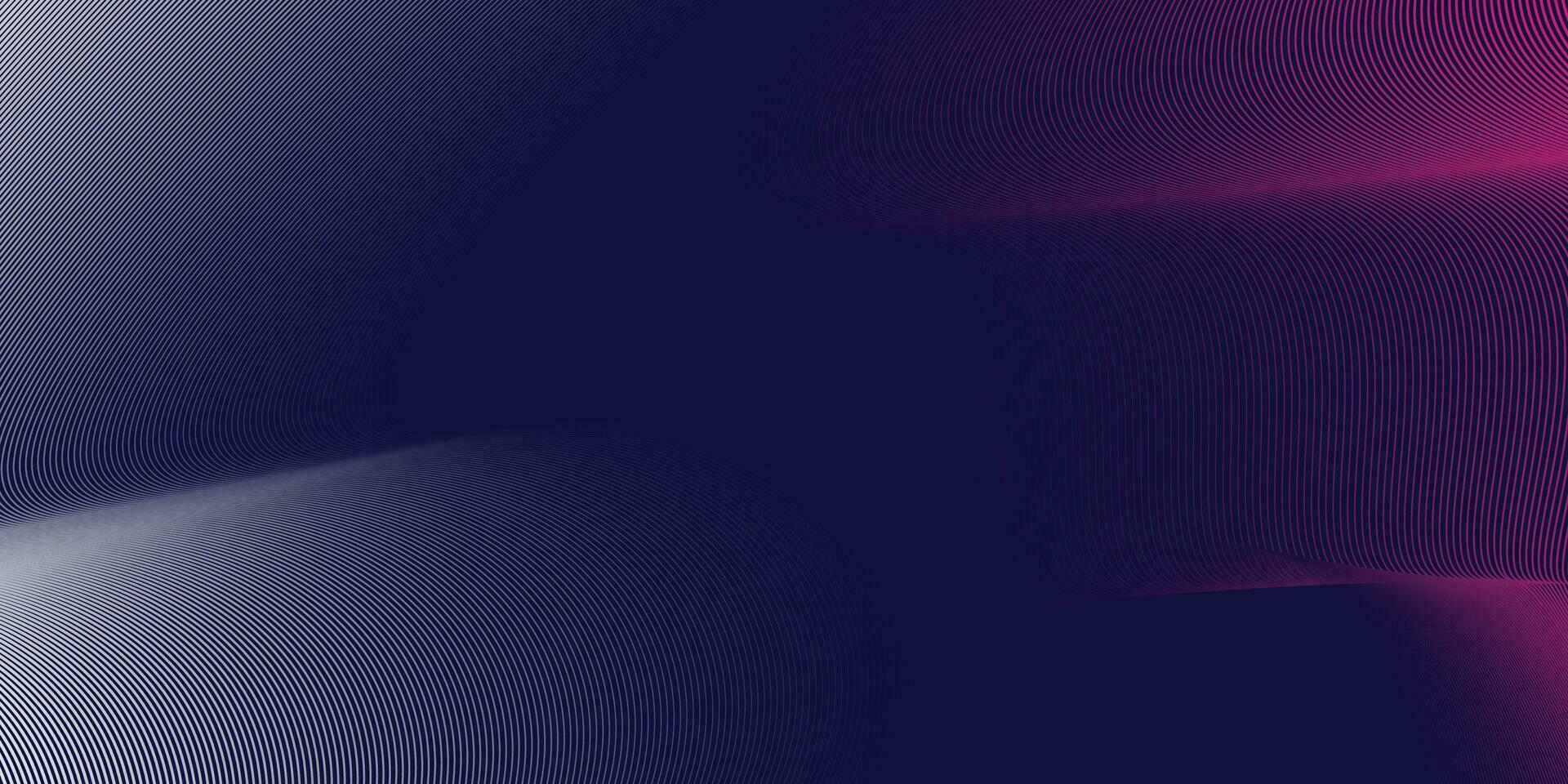 abstrakt bunt Technologie Linie Welle Hintergrund, modern lila Blau Gradient fließend Welle Linien. futuristisch Technologie Konzept. Vektor Illustration Profi Vektor