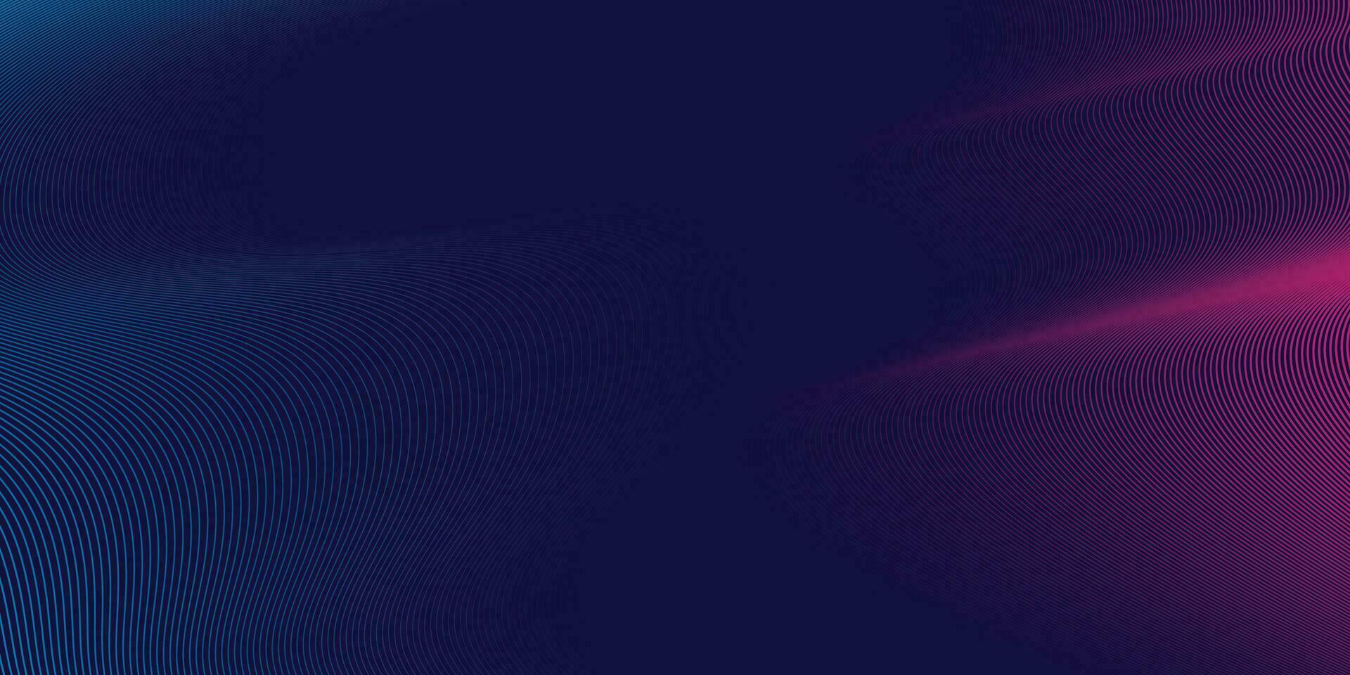abstrakt färgrik teknologi linje Vinka bakgrund, modern lila blå lutning strömmande Vinka rader. trogen teknologi begrepp. vektor illustration proffs vektor