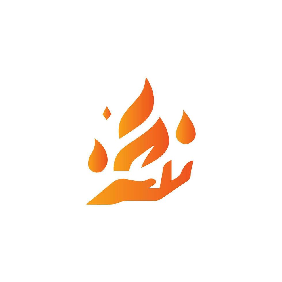 brand brinnande isolerat symbol, enkel grafisk illustration. färgad flamma detalj och hand dragen vektor grafisk. lägereld eldkula tecken dekoration. värma temperatur logotyp bild.