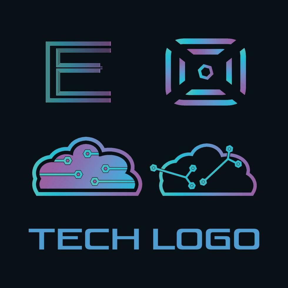 teknisk logotypdesign vektor