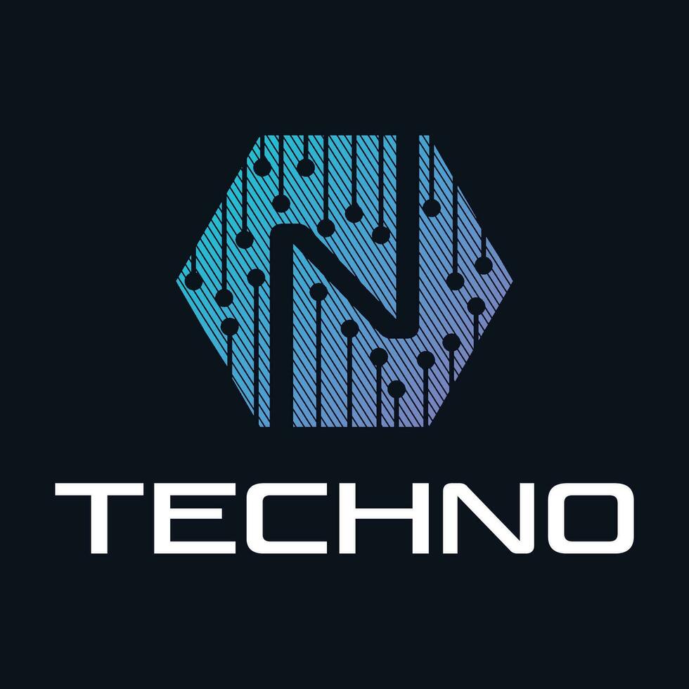 Tech-Logo-Design vektor