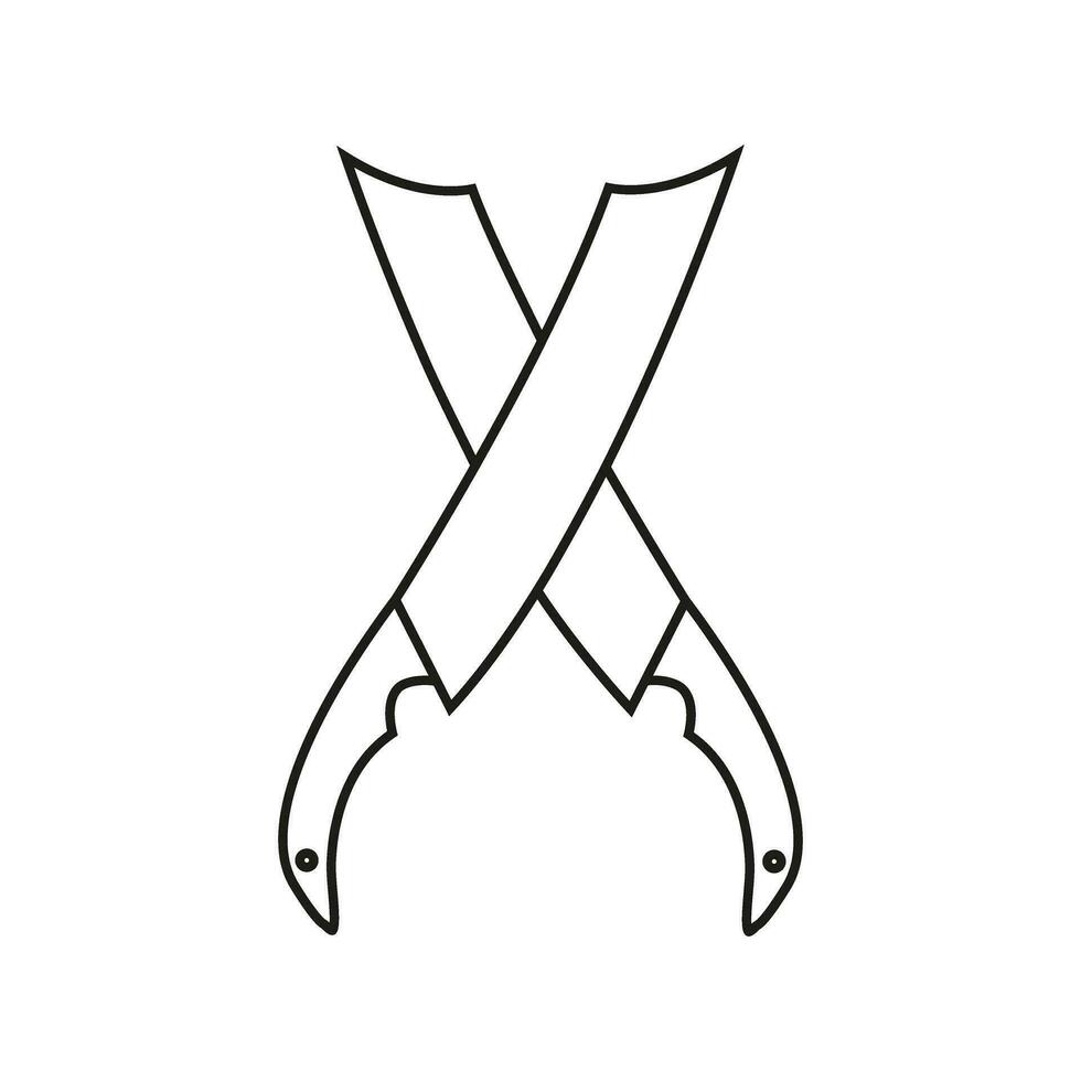 Küche Messer Symbol Vektor. Koch Illustration unterzeichnen. Koch Symbol oder Logo. vektor