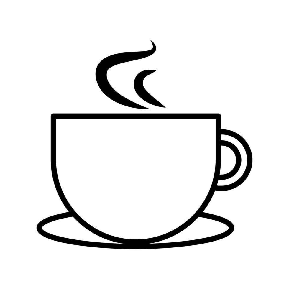 kaffe ikon vektor. varm dryck illustration tecken. te symbol eller logotyp. vektor