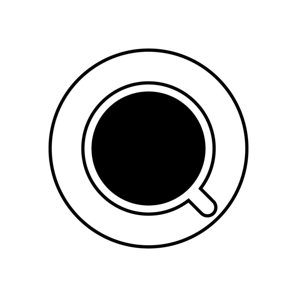 kaffe ikon vektor. varm dryck illustration tecken. te symbol eller logotyp. vektor