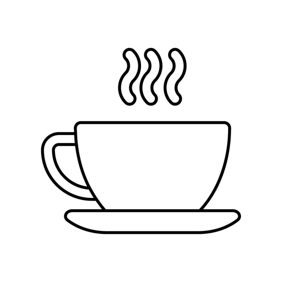 kaffe ikon vektor. varm dryck illustration tecken. te symbol eller logotyp. vektor