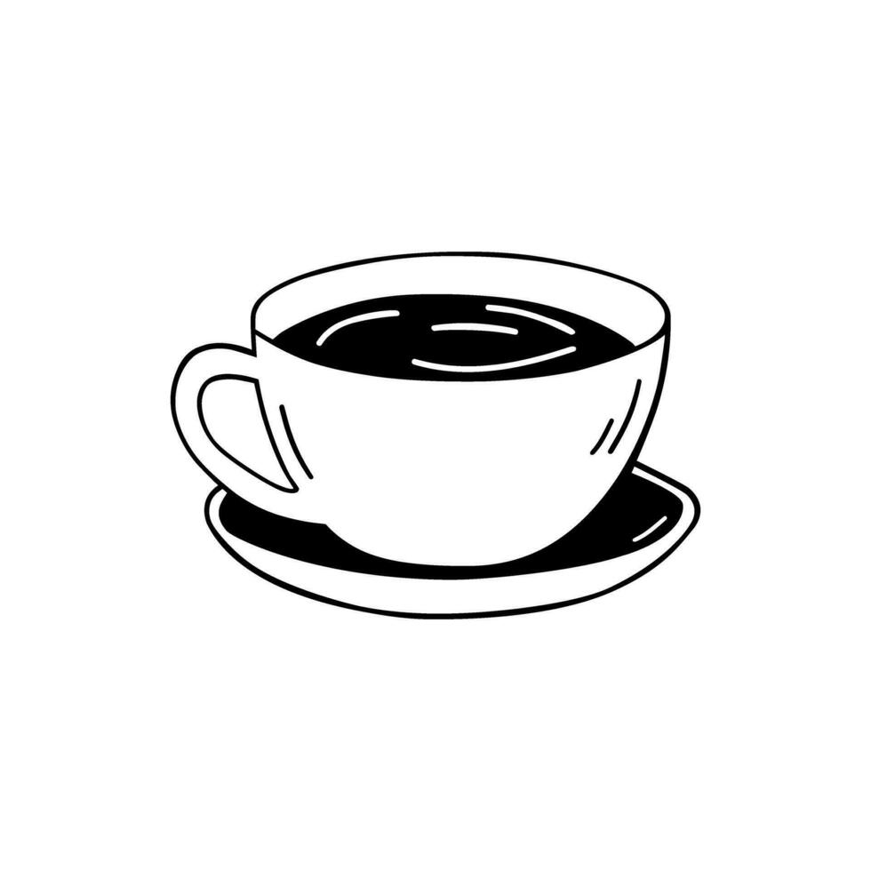 kaffe ikon vektor. varm dryck illustration tecken. te symbol eller logotyp. vektor