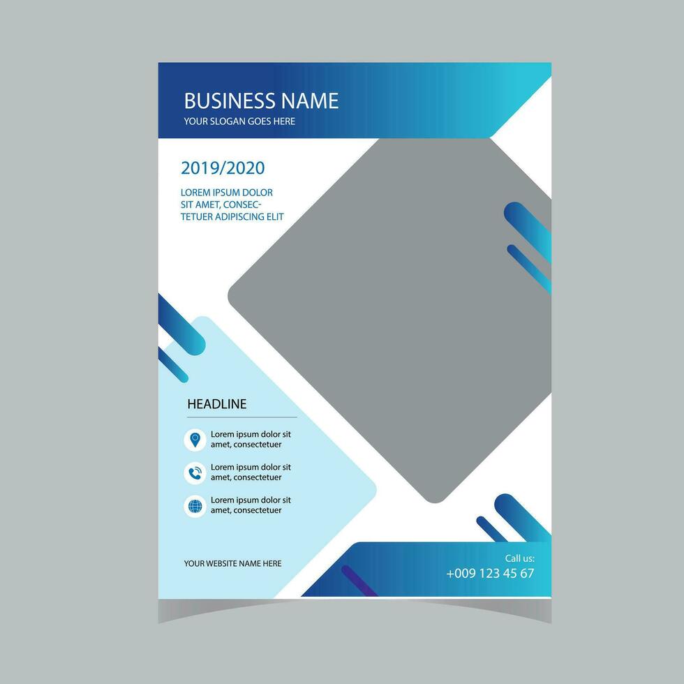 affisch omslag bok design mall med Plats för Foto bakgrund, använda sig av för årlig Rapportera vektor