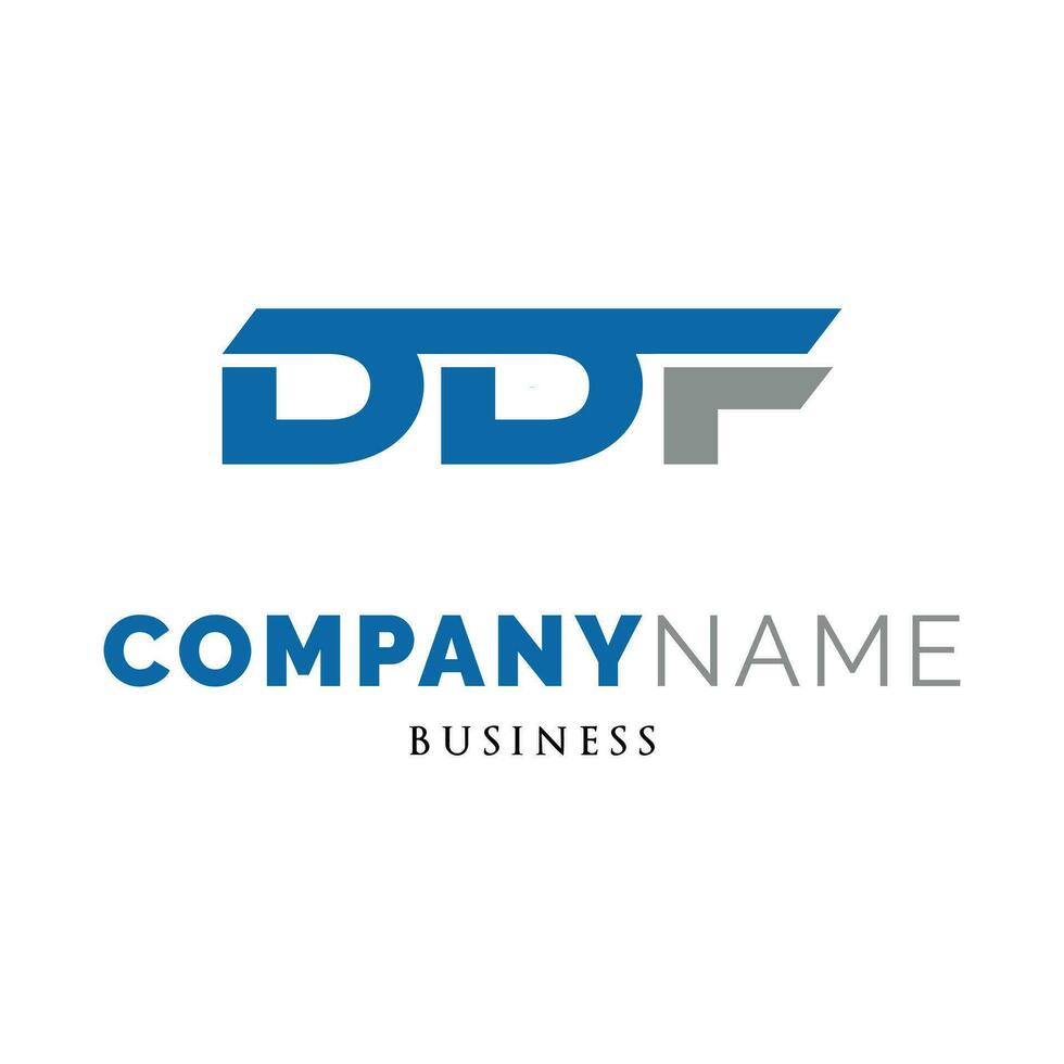 Initiale Brief ddf Symbol Logo Design Vorlage vektor