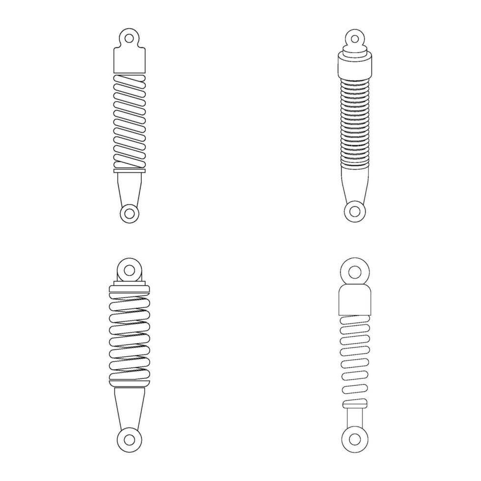 Schock Absorber Symbol Vektor