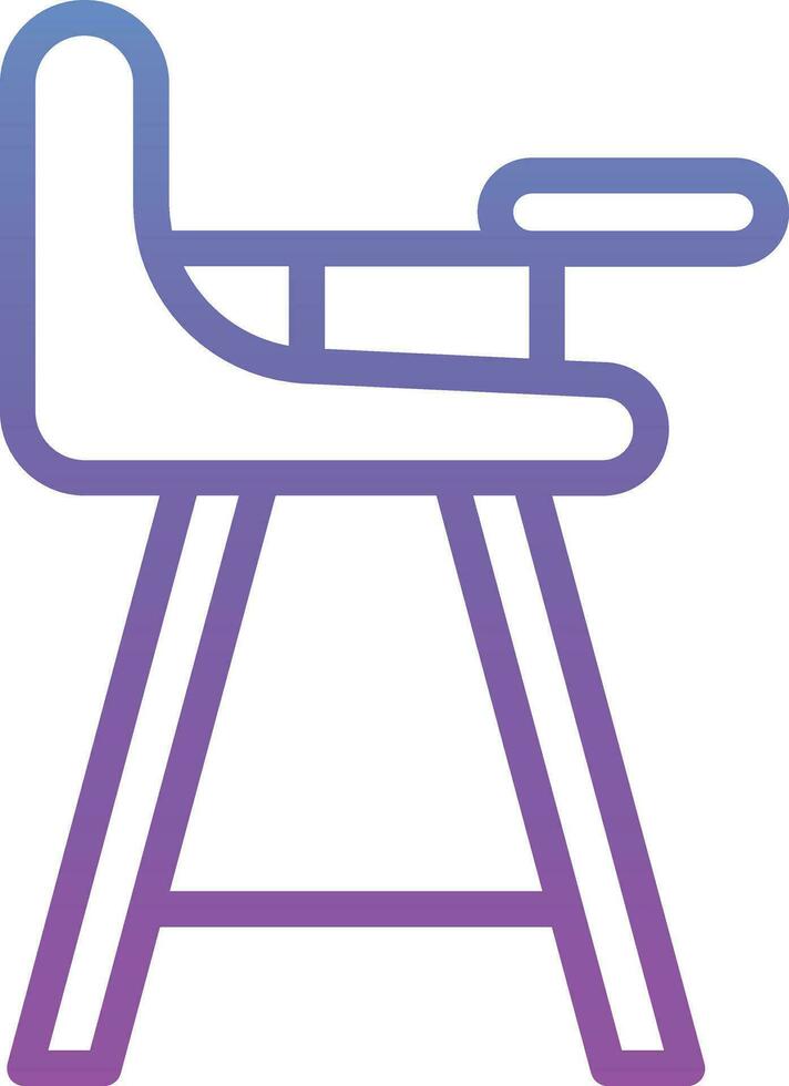 hoch Stuhl Vektor Symbol