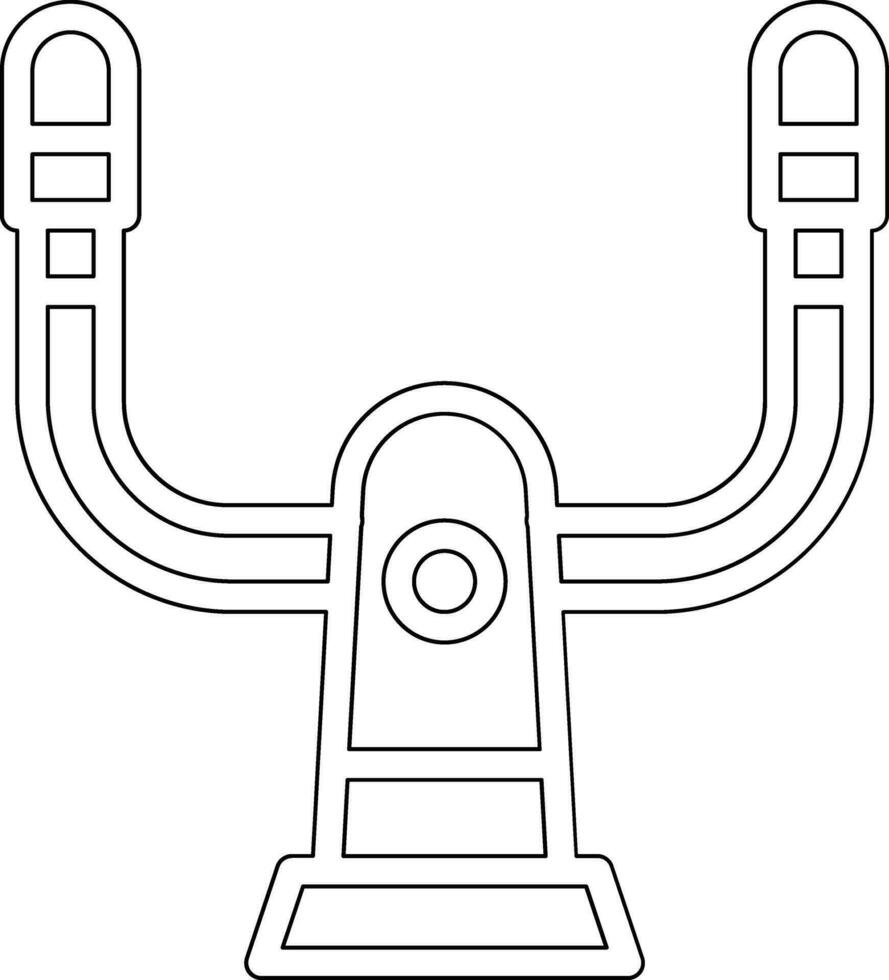 Flugzeug Lenkung Rad Vektor Symbol