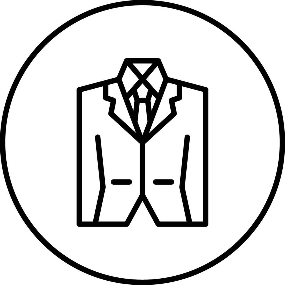 Hochzeit Männer Anzug Vektor-Symbol vektor