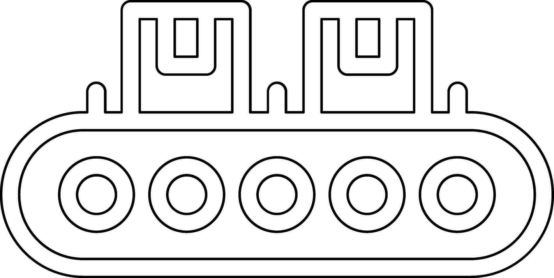 transportband bälte vektor ikon