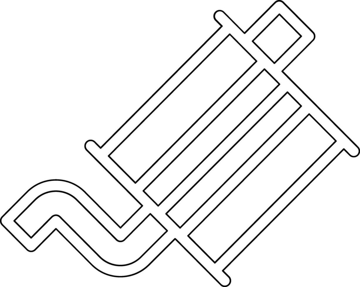 Auspuff Rohr Vektor Symbol