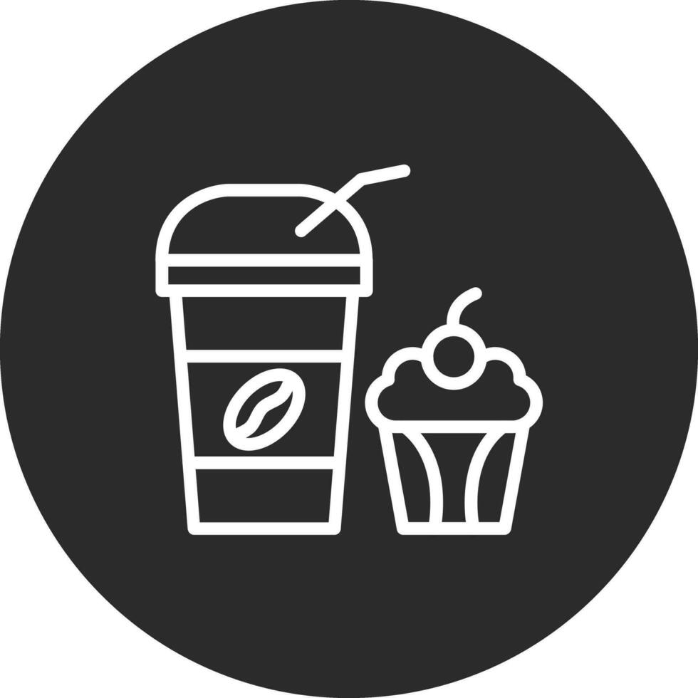 Kaffee Muffin Vektor Symbol