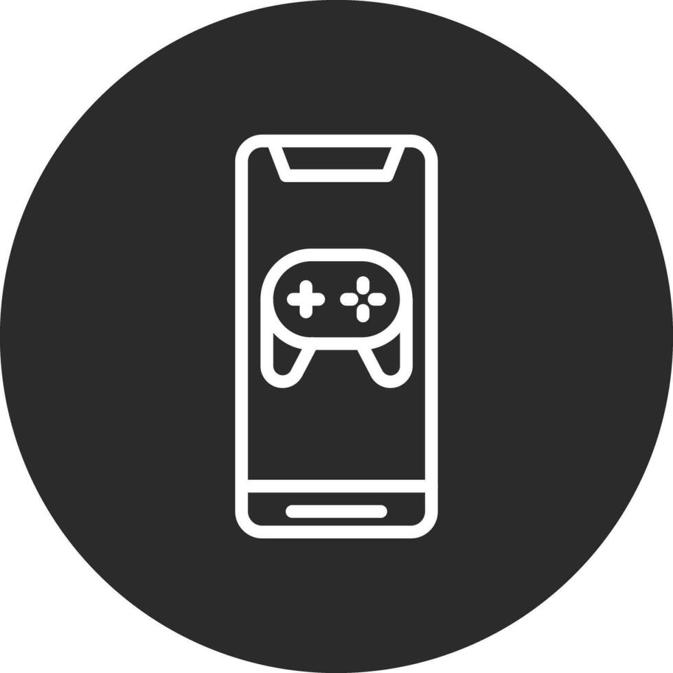 mobil spel trösta vektor ikon