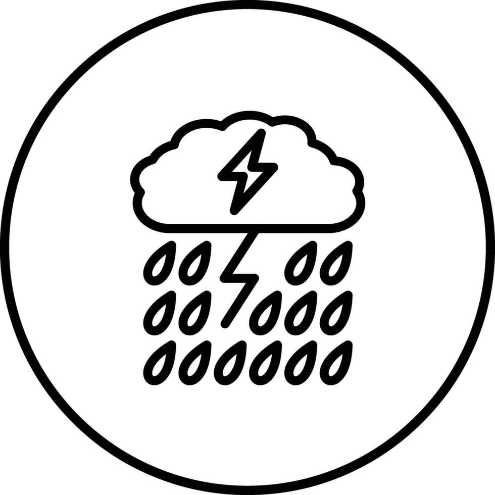 schwer Regen Vektor Symbol