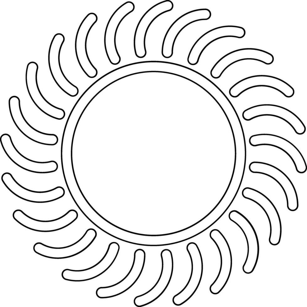 sonnig Tag Vektor Symbol