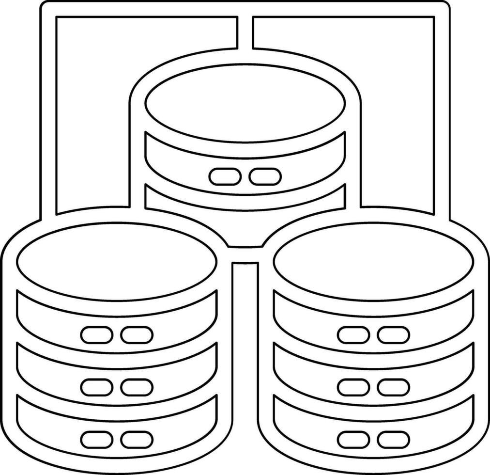 data Centrum vektor ikon