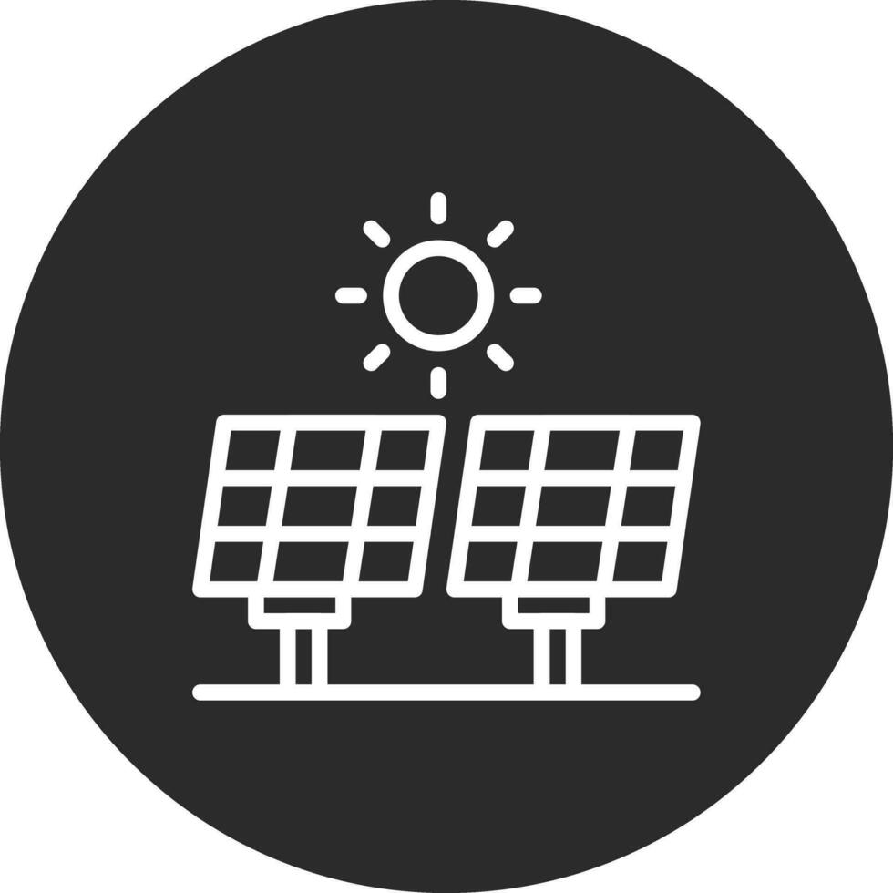 Vektorsymbol für Solarpanel vektor