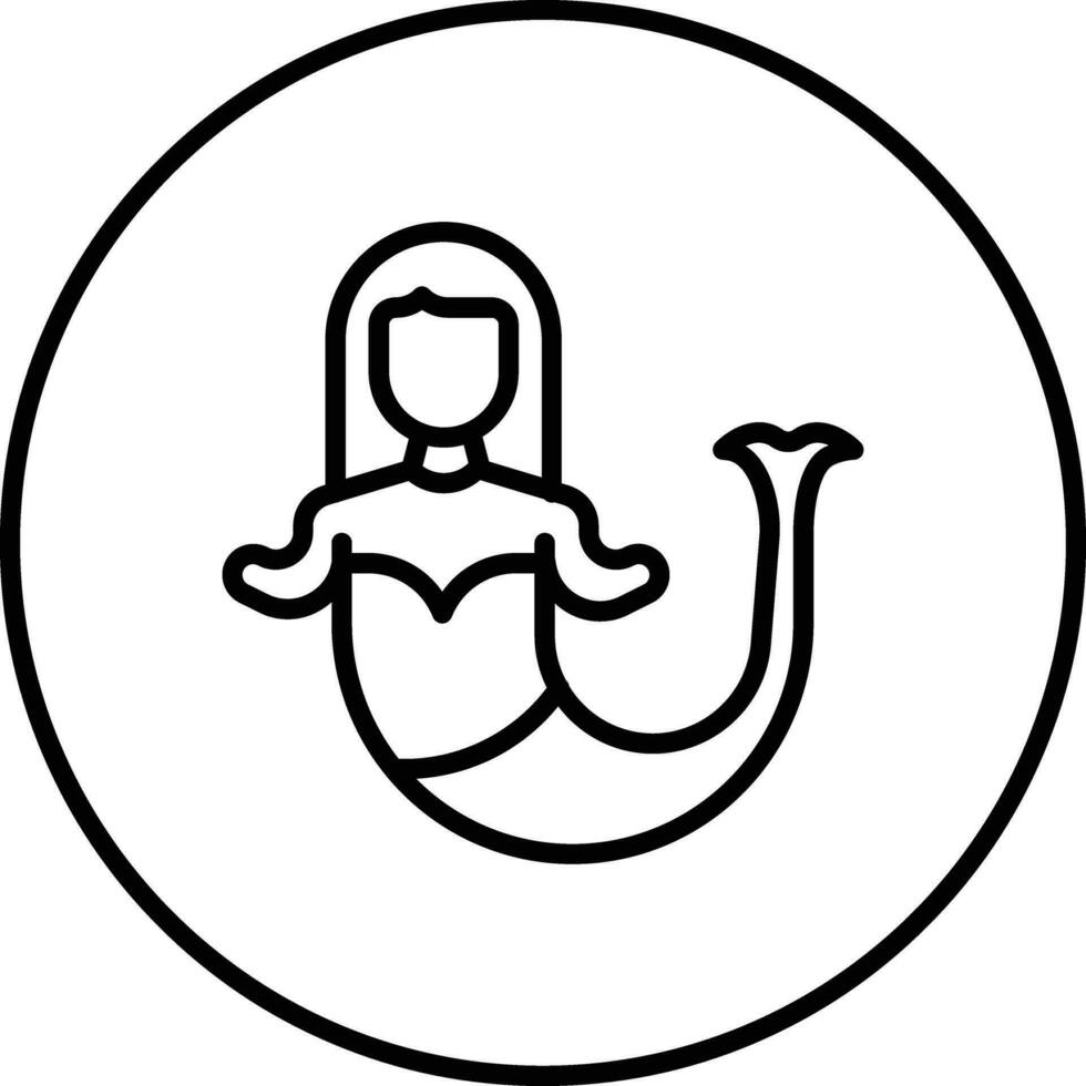 Meerjungfrau-Vektor-Symbol vektor