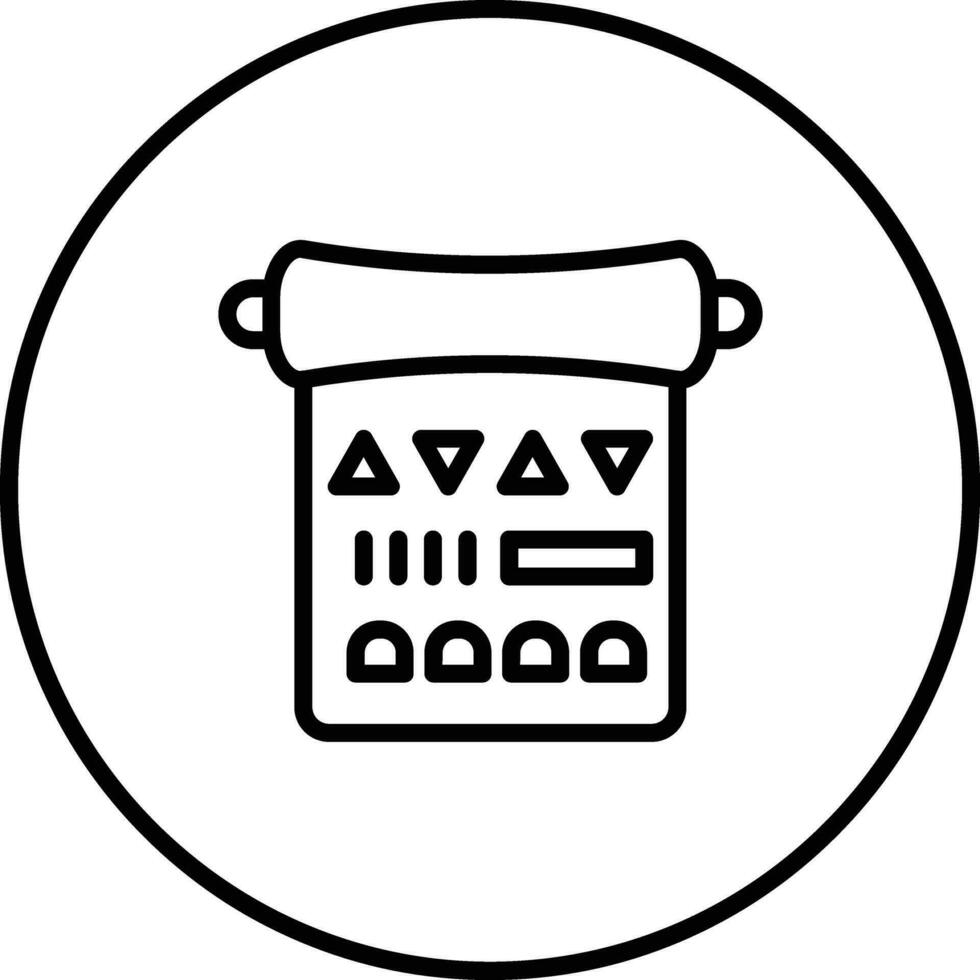 Papyrus-Vektor-Symbol vektor