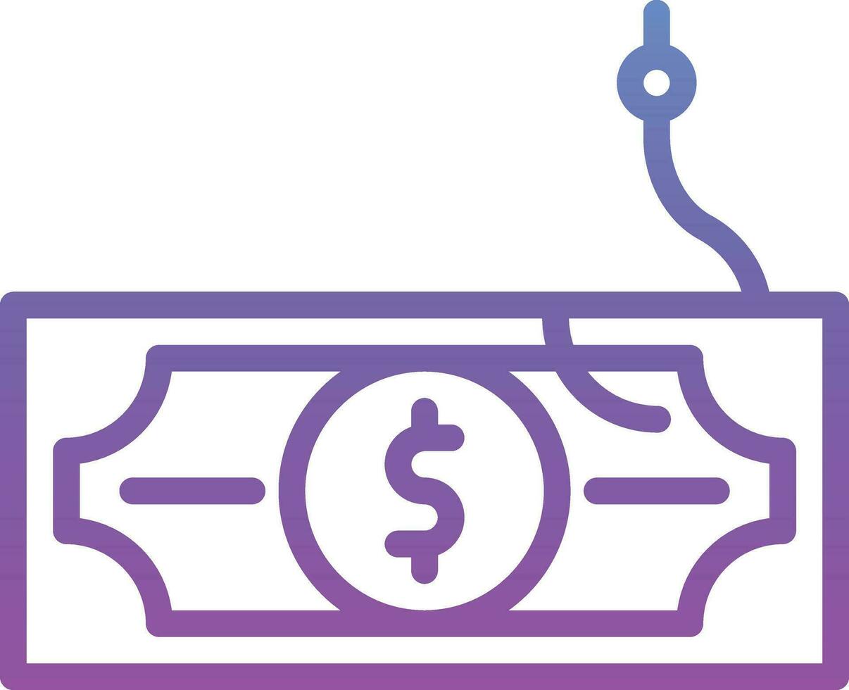 Währung Phishing Vektor Symbol