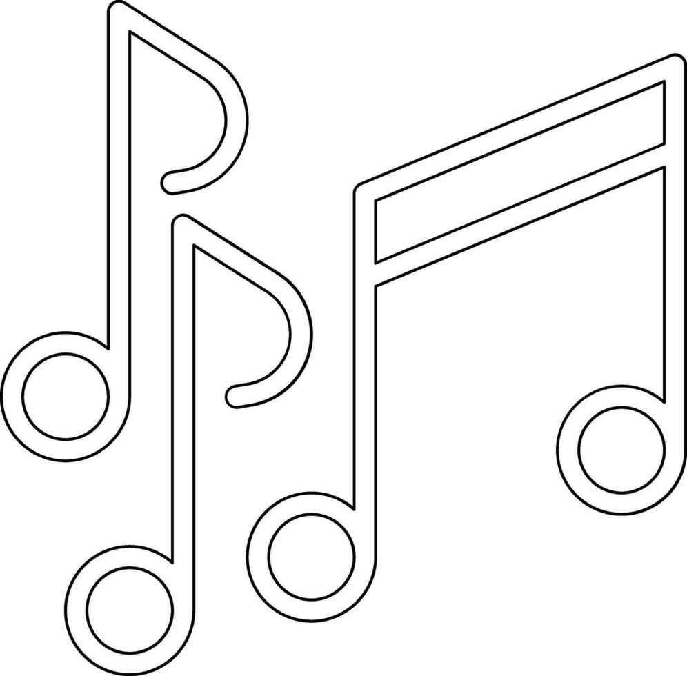 Musiknoten-Vektorsymbol vektor